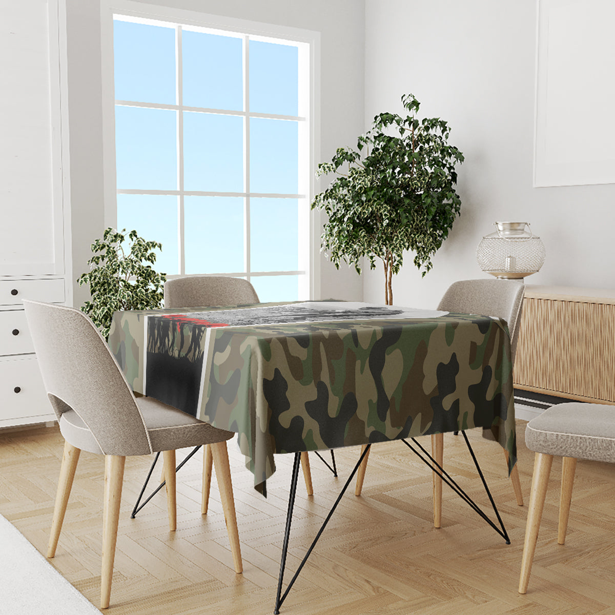 New Zealand and Australia ANZAC Day Tablecloth Koala and Kiwi Bird Soldier Gallipoli Camouflage Style LT03 - Polynesian Pride