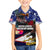 United States and American Samoa Hawaiian Shirt Bald Eagle Rose and Hibiscus Flower