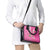 Hawaii Aloha Turtle Hibiscus and Leaves Shoulder Handbag with Polynesian and Kakau Tattoos Rose Color - Polynesian Pride