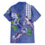 Hawaii Aloha Turtle Hibiscus and Leaves Family Matching Tank Maxi Dress and Hawaiian Shirt with Polynesian and Kakau Tattoos Denim Color - Polynesian Pride