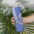 Hawaii Aloha Turtle Hibiscus and Leaves Skinny Tumbler with Polynesian and Kakau Tattoos Denim Color - Polynesian Pride