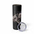 Hawaii Aloha Turtle Hibiscus and Leaves Skinny Tumbler with Polynesian and Kakau Tattoos Black Color - Polynesian Pride