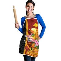 Papua New Guinea Independence Day Apron Birds-of-Paradise Melanesian Tattoos Tropical Plants LT03 - Polynesian Pride