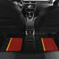 Papua New Guinea Independence Day Car Mats Birds-of-Paradise Melanesian Tattoos Tropical Plants LT03 Set 2pcs - Back Multicolor - Polynesian Pride