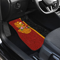 Papua New Guinea Independence Day Car Mats Birds-of-Paradise Melanesian Tattoos Tropical Plants LT03 - Polynesian Pride