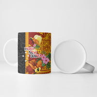 Papua New Guinea Independence Day Ceramic Mug Birds-of-Paradise Melanesian Tattoos Tropical Plants LT03 - Polynesian Pride