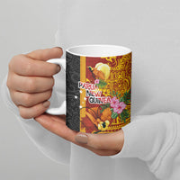 Papua New Guinea Independence Day Ceramic Mug Birds-of-Paradise Melanesian Tattoos Tropical Plants LT03 - Polynesian Pride