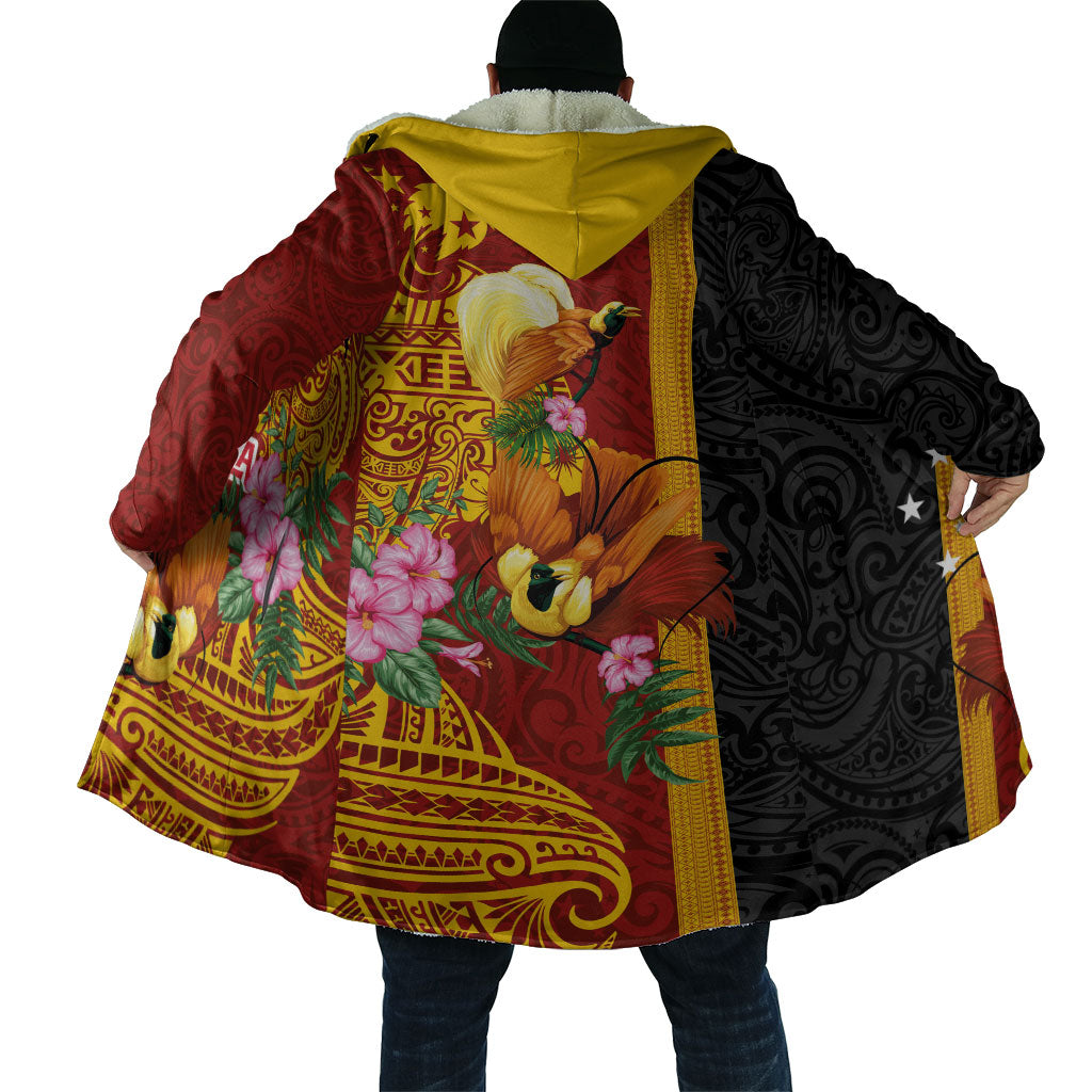 Papua New Guinea Independence Day Cloak Birds-of-Paradise Melanesian Tattoos Tropical Plants LT03 - Polynesian Pride
