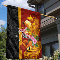 Papua New Guinea Independence Day Garden Flag Birds-of-Paradise Melanesian Tattoos Tropical Plants LT03 - Polynesian Pride