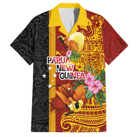 Papua New Guinea Independence Day Hawaiian Shirt Birds-of-Paradise Melanesian Tattoos Tropical Plants LT03 Multicolor - Polynesian Pride