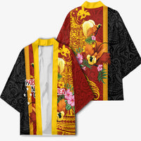 Papua New Guinea Independence Day Kimono Birds-of-Paradise Melanesian Tattoos Tropical Plants LT03 - Polynesian Pride