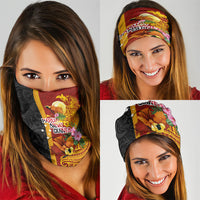 Papua New Guinea Independence Day Neck Gaiter Birds-of-Paradise Melanesian Tattoos Tropical Plants LT03 - Polynesian Pride