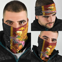 Papua New Guinea Independence Day Neck Gaiter Birds-of-Paradise Melanesian Tattoos Tropical Plants LT03 - Polynesian Pride