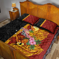 Papua New Guinea Independence Day Quilt Bed Set Birds-of-Paradise Melanesian Tattoos Tropical Plants LT03 - Polynesian Pride