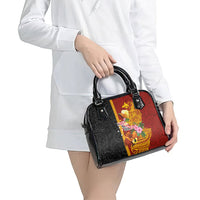 Papua New Guinea Independence Day Shoulder Handbag Birds-of-Paradise Melanesian Tattoos Tropical Plants LT03 - Polynesian Pride