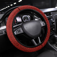 Papua New Guinea Independence Day Steering Wheel Cover Birds-of-Paradise Melanesian Tattoos Tropical Plants LT03 Universal Fit Multicolor - Polynesian Pride