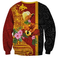 Papua New Guinea Independence Day Sweatshirt Birds-of-Paradise Melanesian Tattoos Tropical Plants LT03 - Polynesian Pride