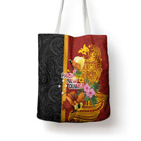 Papua New Guinea Independence Day Tote Bag Birds-of-Paradise Melanesian Tattoos Tropical Plants LT03 - Polynesian Pride