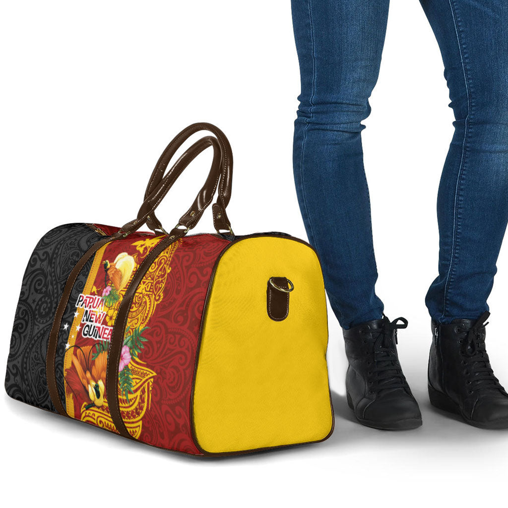 Papua New Guinea Independence Day Travel Bag Birds-of-Paradise Melanesian Tattoos Tropical Plants LT03 - Polynesian Pride