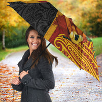 Papua New Guinea Independence Day Umbrella Birds-of-Paradise Melanesian Tattoos Tropical Plants LT03 - Polynesian Pride
