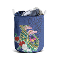 Guam Chamorro Laundry Basket Tribal Latte Stone and Seal Artwork Polynesian Patterns LT03 - Polynesian Pride