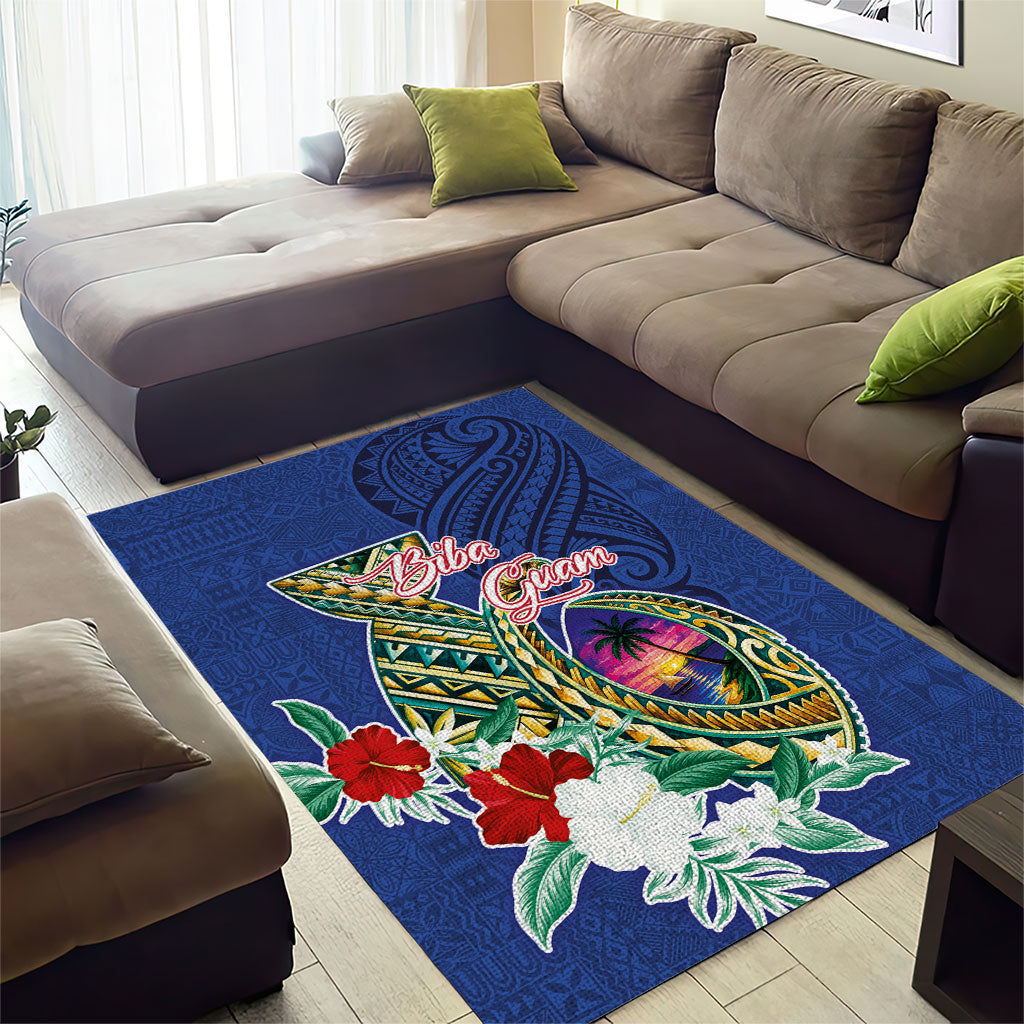 Guam Chamorro Area Rug Tribal Latte Stone and Seal Artwork Polynesian Patterns LT03 - Polynesian Pride