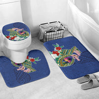 Guam Chamorro Bathroom Set Tribal Latte Stone and Seal Artwork Polynesian Patterns LT03 Mat Set Only (3 pcs) One Size Multicolor - Polynesian Pride