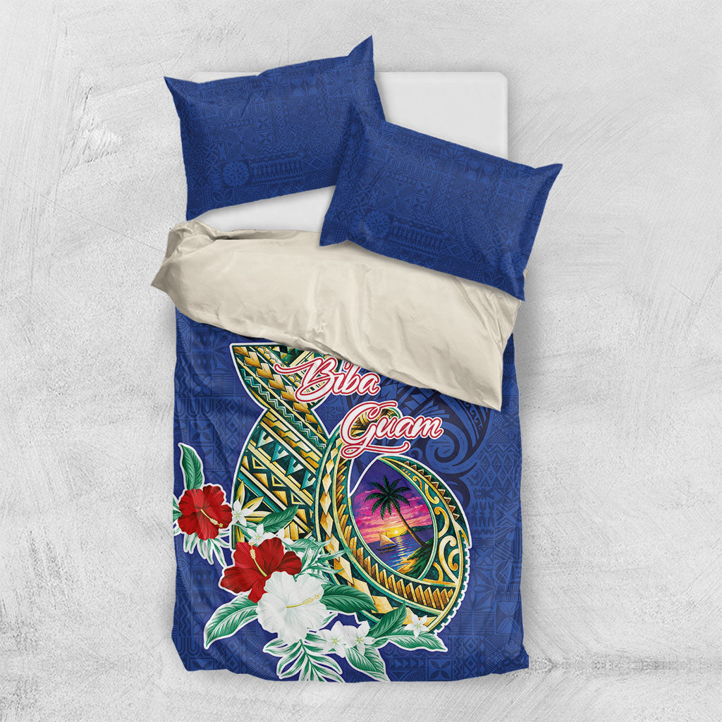 Guam Chamorro Bedding Set Tribal Latte Stone and Seal Artwork Polynesian Patterns LT03 US Twin 172cm x 218cm Multicolor - Polynesian Pride