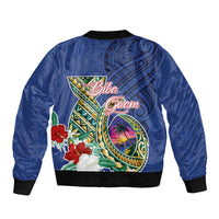 Guam Chamorro Bomber Jacket Tribal Latte Stone and Seal Artwork Polynesian Patterns LT03 - Polynesian Pride