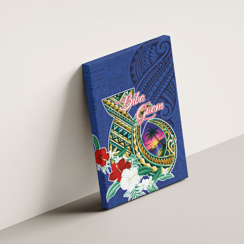 Guam Chamorro Canvas Wall Art Tribal Latte Stone and Seal Artwork Polynesian Patterns LT03 - Polynesian Pride