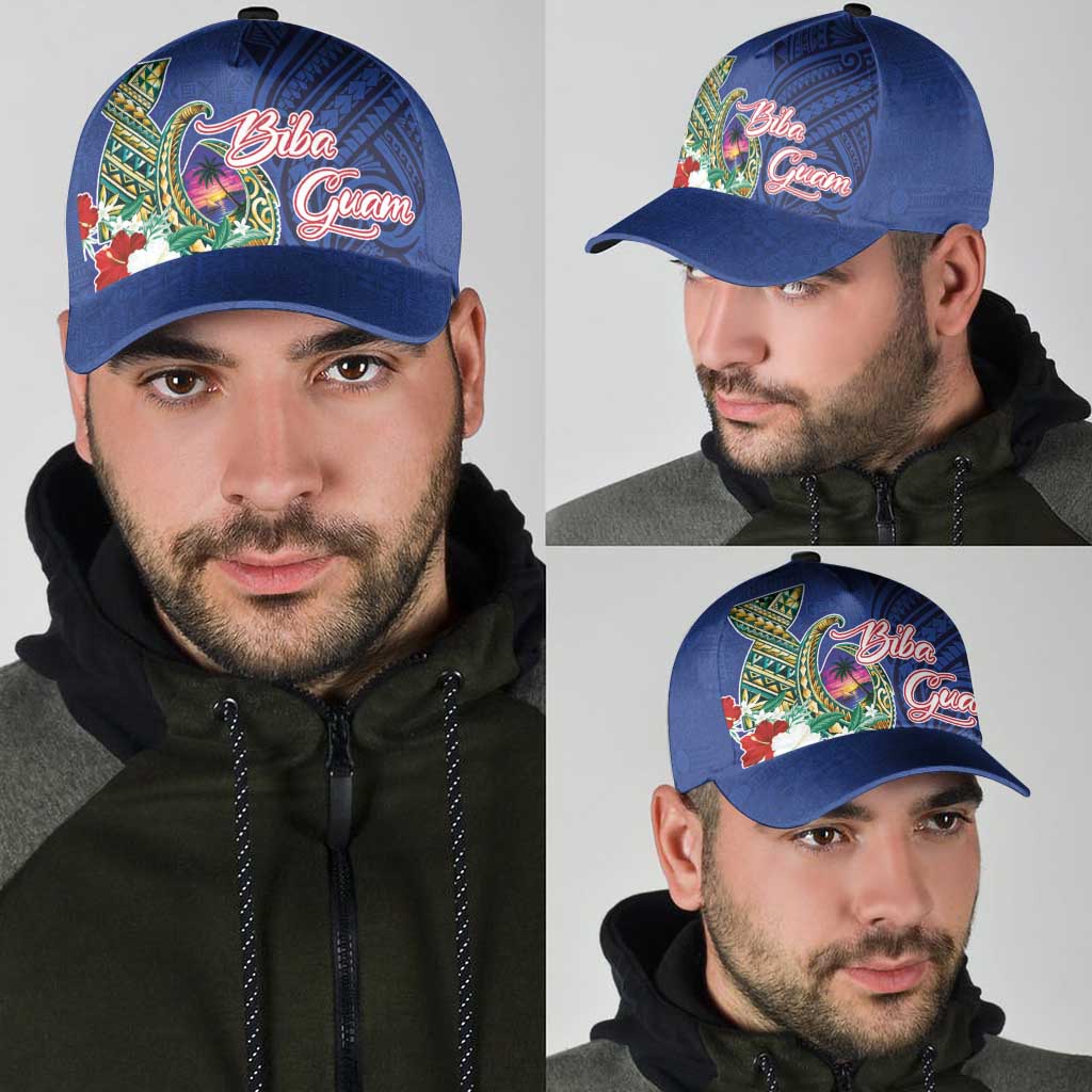 Guam Chamorro Classic Cap Tribal Latte Stone and Seal Artwork Polynesian Patterns LT03 - Polynesian Pride