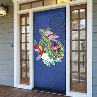Guam Chamorro Door Cover Tribal Latte Stone and Seal Artwork Polynesian Patterns LT03 - Polynesian Pride