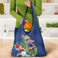 Guam Chamorro Grocery Bag Tribal Latte Stone and Seal Artwork Polynesian Patterns LT03 - Polynesian Pride