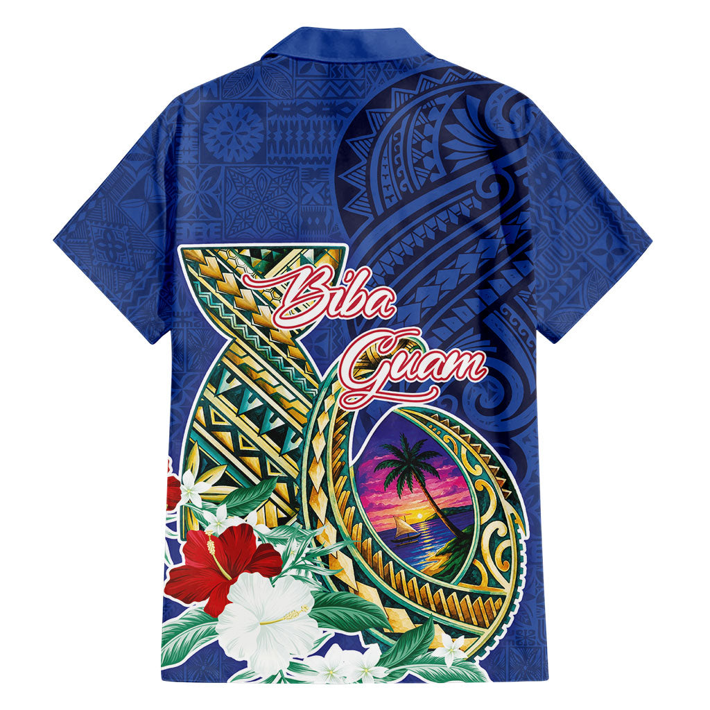Guam Chamorro Hawaiian Shirt Tribal Latte Stone and Seal Artwork Polynesian Patterns LT03 - Polynesian Pride