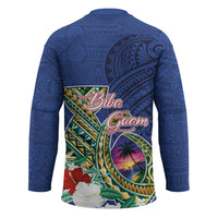 Guam Chamorro Hockey Jersey Tribal Latte Stone and Seal Artwork Polynesian Patterns LT03 - Polynesian Pride