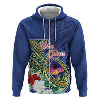 Guam Chamorro Hoodie Tribal Latte Stone and Seal Artwork Polynesian Patterns LT03 Zip Hoodie Multicolor - Polynesian Pride