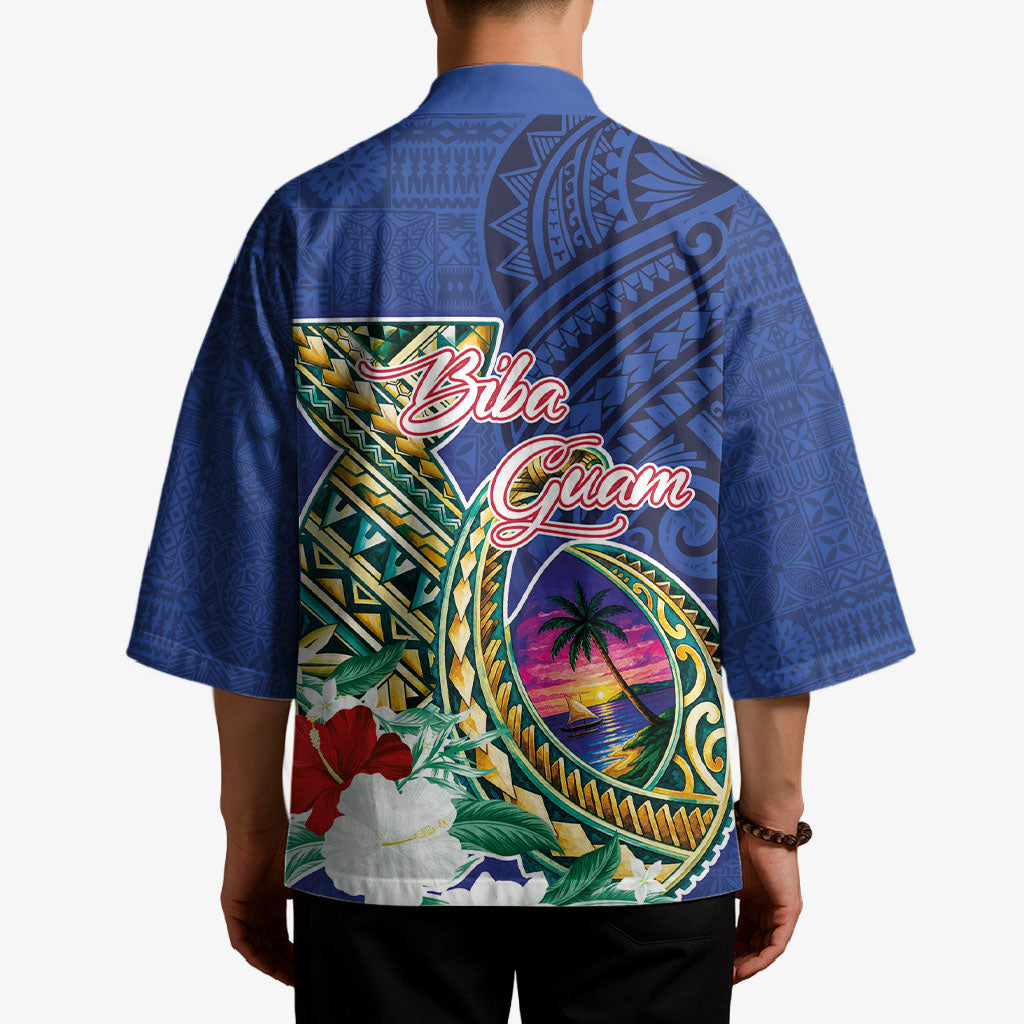 Guam Chamorro Kimono Tribal Latte Stone and Seal Artwork Polynesian Patterns LT03 - Polynesian Pride