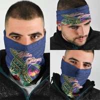 Guam Chamorro Neck Gaiter Tribal Latte Stone and Seal Artwork Polynesian Patterns LT03 - Polynesian Pride