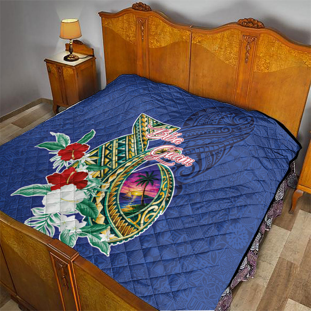 Guam Chamorro Quilt Tribal Latte Stone and Seal Artwork Polynesian Patterns LT03 - Polynesian Pride