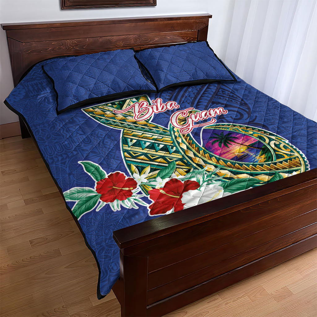 Guam Chamorro Quilt Bed Set Tribal Latte Stone and Seal Artwork Polynesian Patterns LT03 - Polynesian Pride
