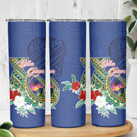 Guam Chamorro Skinny Tumbler Tribal Latte Stone and Seal Artwork Polynesian Patterns LT03 - Polynesian Pride