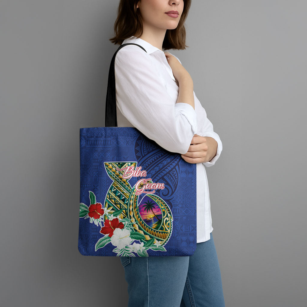 Guam Chamorro Tote Bag Tribal Latte Stone and Seal Artwork Polynesian Patterns LT03 - Polynesian Pride