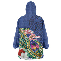Guam Chamorro Wearable Blanket Hoodie Tribal Latte Stone and Seal Artwork Polynesian Patterns LT03 - Polynesian Pride