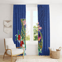 Guam Chamorro Window Curtain Tribal Latte Stone and Seal Artwork Polynesian Patterns LT03 - Polynesian Pride