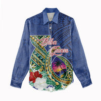 Guam Chamorro Women Casual Shirt Tribal Latte Stone and Seal Artwork Polynesian Patterns LT03 - Polynesian Pride