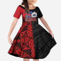 Personalised Samoa 685 Family Matching Tank Maxi Dress and Hawaiian Shirt Siapo Pattern and Samoa Flag Design