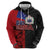 Personalised Samoa 685 Hoodie Siapo Pattern and Samoa Flag Design