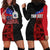 Personalised Samoa 685 Hoodie Dress Siapo Pattern and Samoa Flag Design