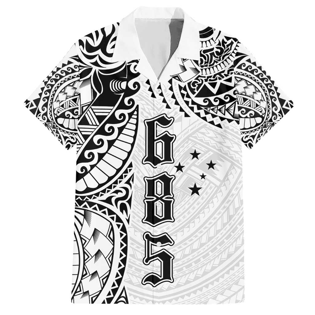 Samoa 685 Art Traditional Tattoo Pattern Hawaiian Shirt White Color