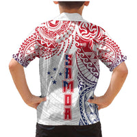 Samoa 685 Art Traditional Tattoo Pattern Family Matching Mermaid Dress and Hawaiian Shirt Gradient Color